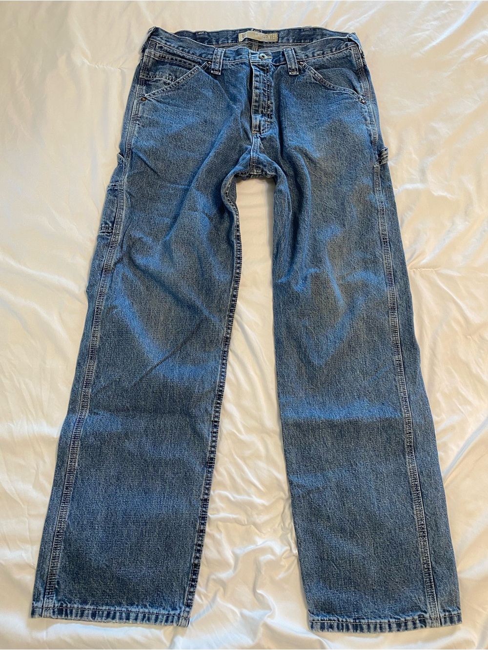 Lee Carpenter Men's Straight-Leg Blue Denim Jeans